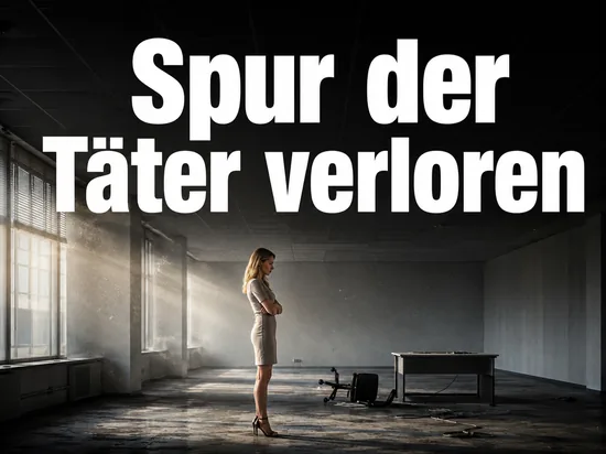 Frau in einem leergeraeumten Buero: nach dem Betrug an hunderten Kunden fehlt jede Spur der Taeter
