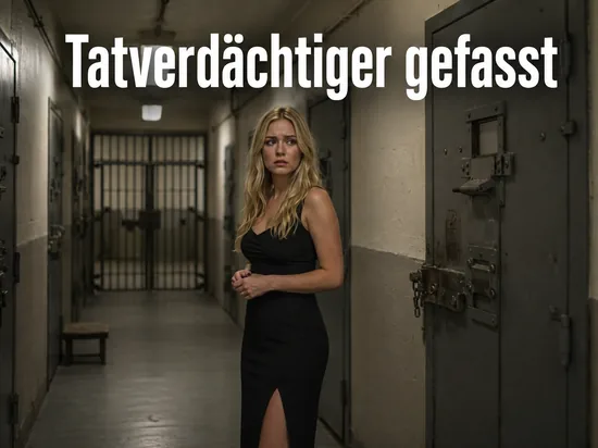 Frau in einem Gefaengnisflur mit Zellentueren: Tatverdaechtiger im Fall Levke gefasst