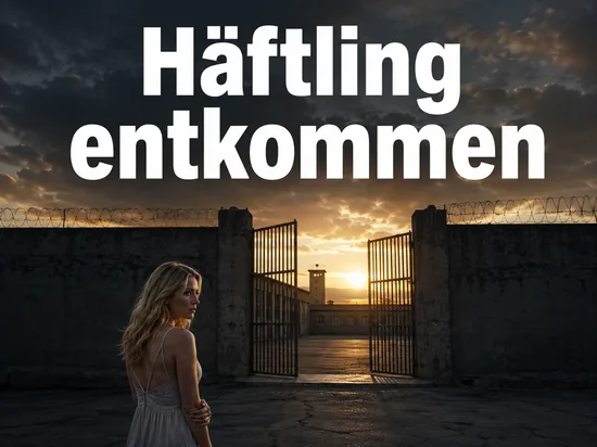 Frau vor einem offenen Gefaengnistor: Haeftling nach Freigang nicht zurueckgekehrt
