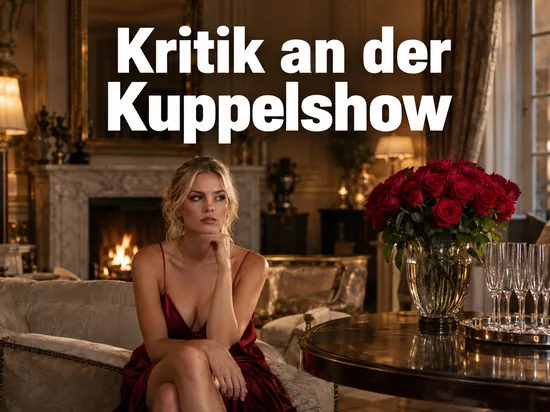 Frau sitzt in einem eleganten Salon neben einer Vase mit roten Rosen