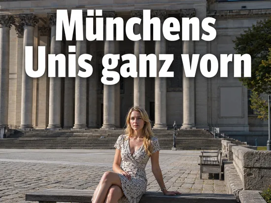 Studentin vor einem historischen Universitätsgebäude