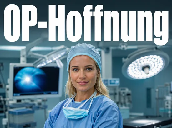 Junge blonde Chirurgin in OP-Kleidung blickt zuversichtlich als Symbol fuer eine neue operative Methode