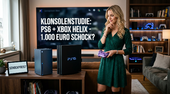 PS6 und Xbox Helix Konsolen mit Preisschild über 1.000 Euro