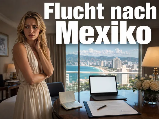 Frau in einem Hotelzimmer mit Reisepass, gefaelschtem Vertrag und Laptop: Domain-Dieb von sex.com in Mexiko festgenommen