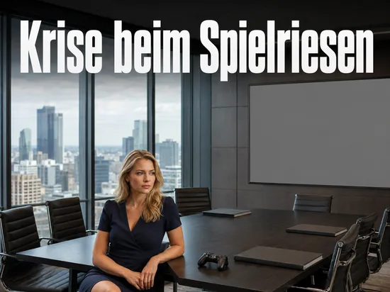 Leerer Konferenzraum im Hochhaus mit grauer Praesentationsflaeche