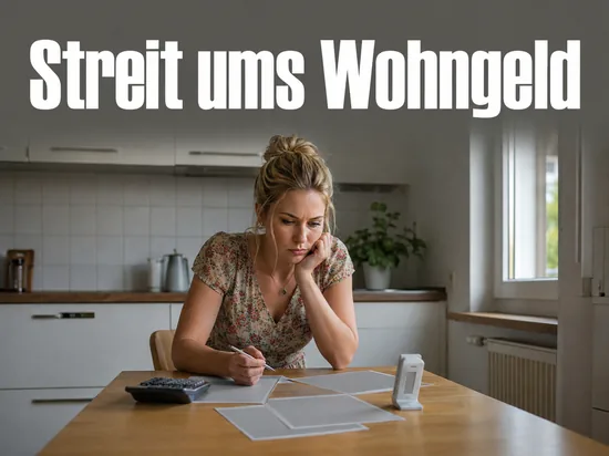 Kuechentisch mit Taschenrechner, Heizkostenverteiler und Formularen