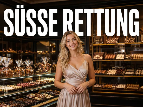 Blonde Frau in einem Confiserie-Geschaeft, Symbolbild Rettung von Suesswaren-Filialen